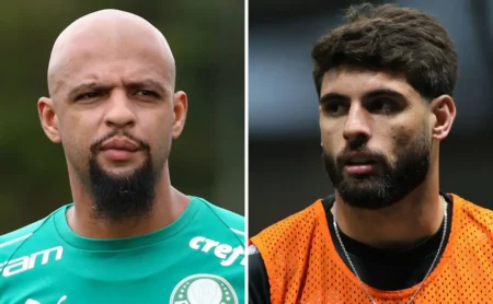 Felipe Melo defende Yuri Alberto e o descreve como "fenômeno": "Falavam que eu era maluco"
