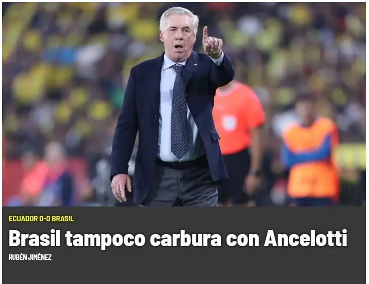 Imprensa internacional repercute chegada de Ancelotti à Seleção Brasileira: "Enorme problema"