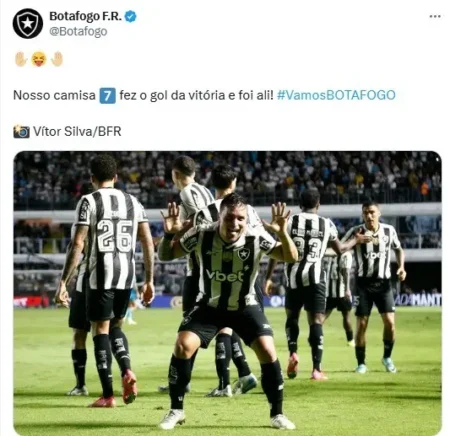 Botafogo provoca Neymar após vitória sobre o Santos: "Fez o gol e foi ali ✋🏼😝🤚🏼"
