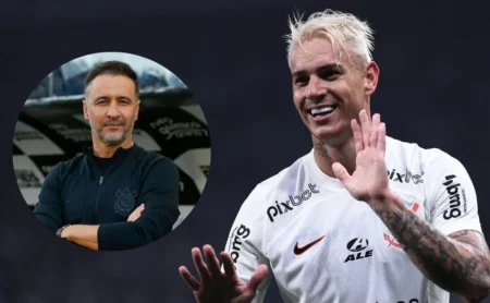 Róger Guedes revela reação ao saber da saída de Vítor Pereira do Corinthians.