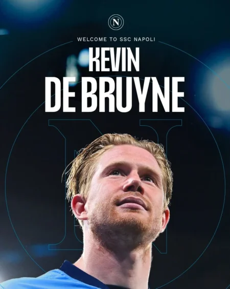 Napoli anuncia a chegada de Kevin De Bruyne