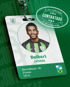 América-MG anuncia a contratação do lateral-direito Dalbert, ex-Internacional e Sport