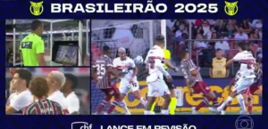 CBF divulga análise do VAR em lance com possível pênalti e gol anulado em São Paulo x Fluminense