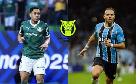 Palmeiras x Grêmio: Inteligência Artificial prevê vitória do Palmeiras no Brasileirão Betano com placar de 2 x 1.