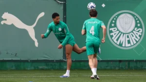 Palmeiras entra em preparativos para Dérbi crucial sem Bruno Fuchs e Murilo