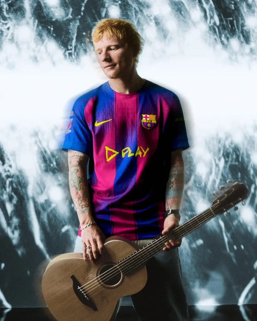 Barcelona usará camisa com logo do novo álbum de Ed Sheeran em clássico contra o Real Madrid é um grande evento.