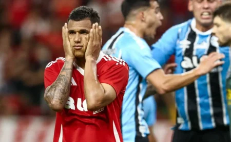 Braian Aguirre é o novo desfalque de última hora do Internacional contra o Bahia