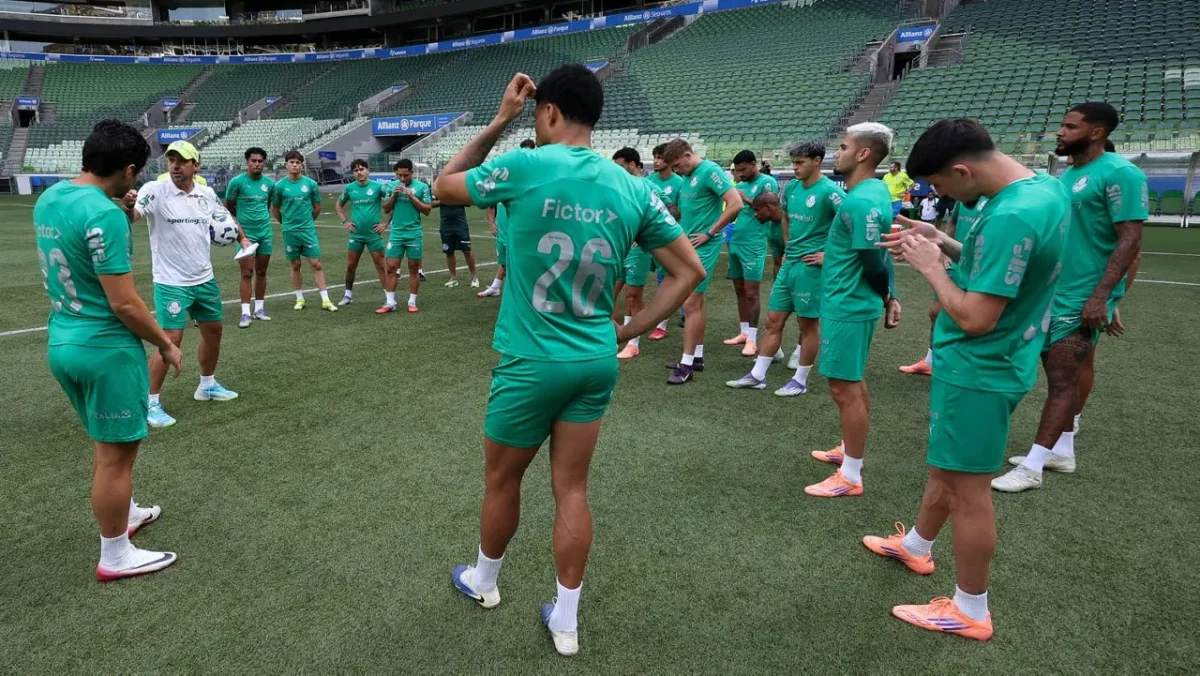 Escalação do Palmeiras: Abel faz treino no Allianz Parque e prepara estratégias para enfrentar o Bragantino