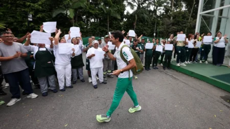 Palmeiras treina posicionamento no Allianz Parque com retorno de Aníbal Moreno
