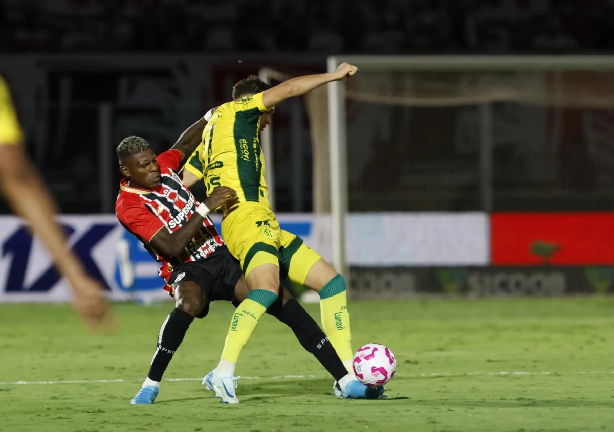 São Paulo, fora do G-6, acumula nove pontos a menos em comparação com a mesma rodada do Brasileirão de 2024