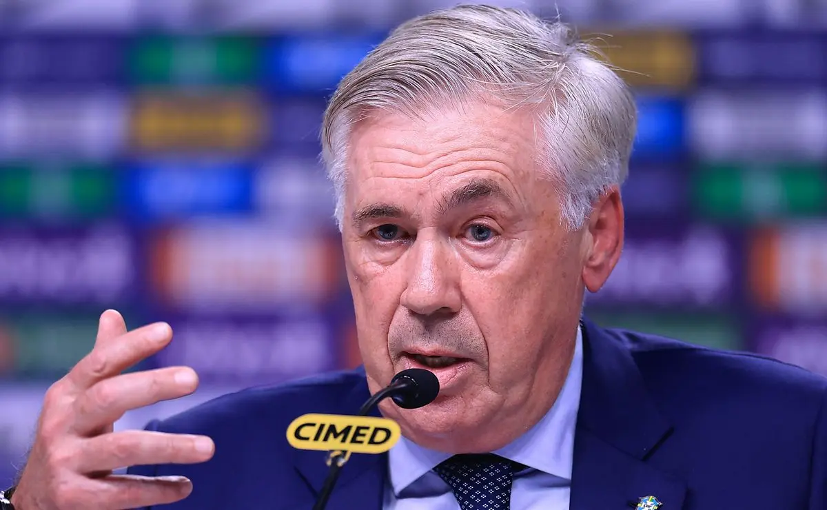 Ancelotti destaca o quarteto ofensivo como fundamental para a Seleção Brasileira: Criar jogadas fantásticas Ancelotti destaca o quarteto ofensivo como fundamental para a Seleção Brasileira: "Criar jogadas fantásticas"