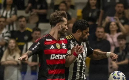 Flamengo supera Atlético-MG em posse de bola, mas não garante o título. Flamengo supera Atlético-MG em posse de bola, mas não garante o título.