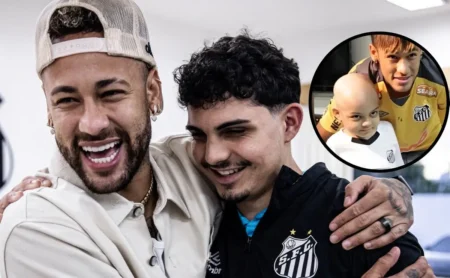 Neymar e torcedor do Santos revivam reencontro emocionante após 13 anos Neymar e torcedor do Santos revivam reencontro emocionante após 13 anos