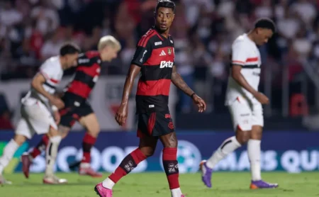 Ex-árbitros têm opiniões divergentes sobre lance polêmico em jogo entre Flamengo e São Paulo Ex-árbitros têm opiniões divergentes sobre lance polêmico em jogo entre Flamengo e São Paulo