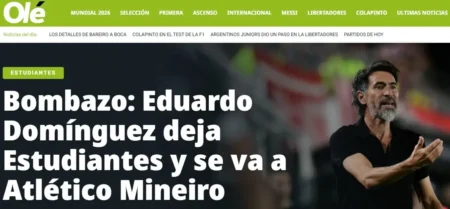 Acerto de Eduardo Domínguez com o Atlético-MG surpreende a imprensa argentina: "Bombazo"