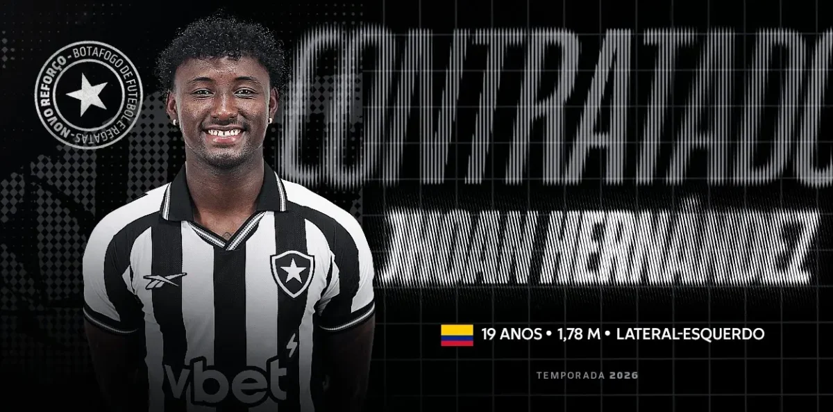 Botafogo: Jhoan Hernández é o novo reforço