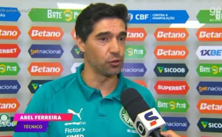 Corinthians é elogiado por Abel Ferreira após vitória do Palmeiras, e técnico o coloca na disputa por títulos