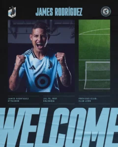 Minnesota United anuncia a contratação de James Rodríguez, ex-jogador da MLS