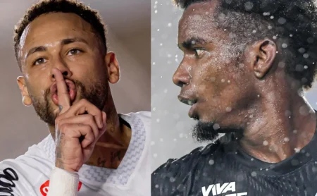 Neymar acusa Thiago Mendes após leitura labial em jogo entre Santos e Vasco: Já me quebrou Neymar acusa Thiago Mendes após leitura labial em jogo entre Santos e Vasco: "Já me quebrou"