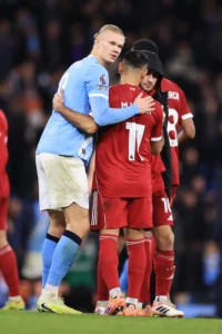 Salah e Haaland vivem fase sem gols antes de Liverpool x Manchester City