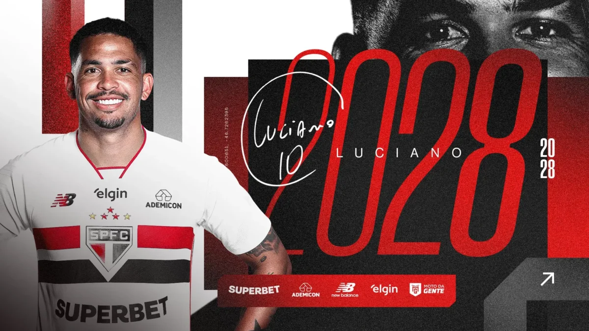 São Paulo renova contrato de Luciano: confira os detalhes São Paulo renova contrato de Luciano: confira os detalhes