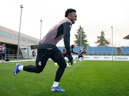 Vinícius Júnior se prepara para os playoffs da Champions League