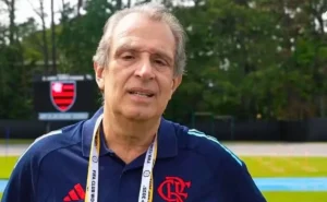 BAP, presidente do Flamengo, evita comentar sobre interesse em Calleri: “conversarei em breve”