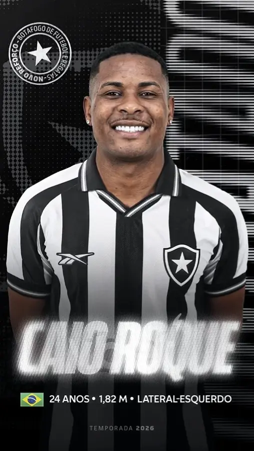 Botafogo anuncia a contratação do lateral Caio Roque, que atuava na Portuguesa Botafogo anuncia a contratação do lateral Caio Roque, que atuava na Portuguesa