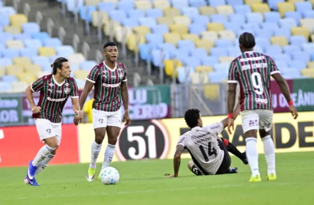Hércules comemora primeiro gol no Maracanã pelo Fluminense e valoriza sequência no Brasileiro: "Aproveitar o torcedor"