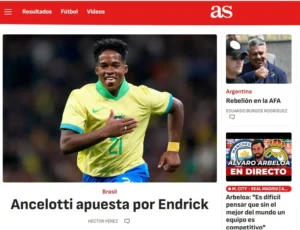 Imprensa espanhola: Ancelotti convoca Endrick e Neymar é ausência notável Imprensa espanhola: Ancelotti convoca Endrick e Neymar é ausência notável