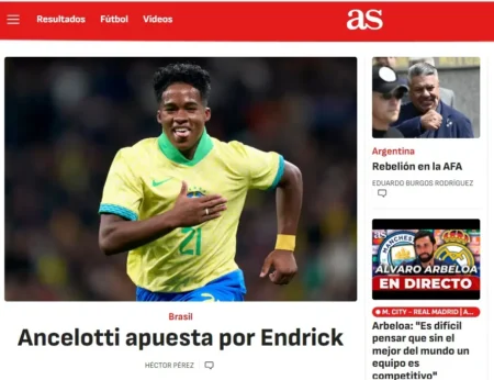 Imprensa espanhola: Ancelotti convoca Endrick e Neymar é ausência notável