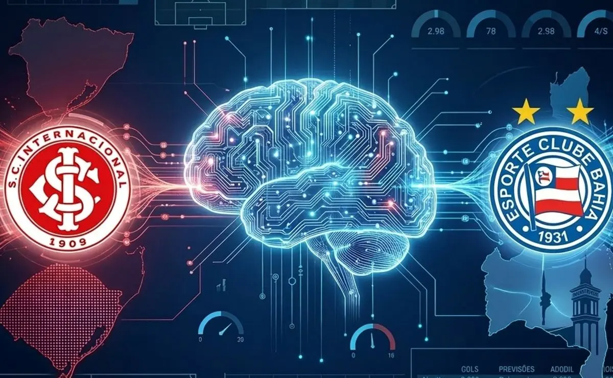 Internacional x Bahia: IA prevê placar exato do confronto pelo Brasileirão Internacional x Bahia: IA prevê placar exato do confronto pelo Brasileirão